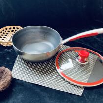 Germany 316 stainless steel honeycomb mini food supplement cooking pan deepened frying pan healthy uncoated 24 26