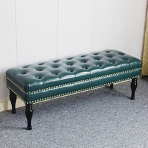 Old shop European bed stool shoes stool American bed clothes room stool dressing stool bench KTV sofa stool