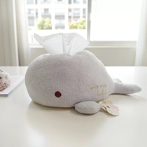 Japanese silk slippery feather yarn cute little whale tissue cover paper pull sleeve