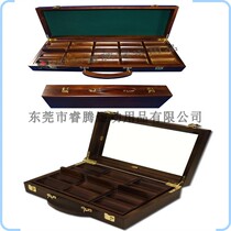 (Ruiteng)Solid wood chip box Texas Holdem Baccarat chip box rack 300 500 chip box