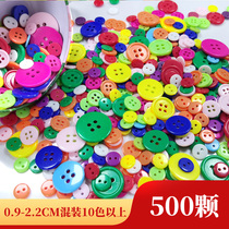 Button painting diy handmade children paste painting kindergarten art area material bag creative mixed button painting