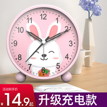 Super loud alarm clock small alarm clock bedside luminous students with children silent creative clock personality bedroom clock clock
