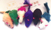 Rice bean doll pet toy cat toy short hair rabbit skin mouse cat toy 2 inch two-color monochrome