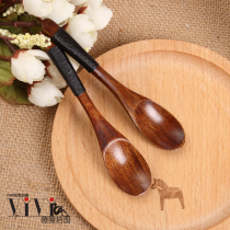 Solid Wood Tie Wire Small Wooden Spoon Retro Photography Props Products Shooting Swing Pieces Food Photo Props 29