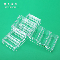 100pcs Transparent chip box Chip holder High quality transparent Acrylic chip holder Chip box Chip holder