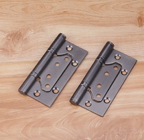Black primary-secondary hinge free of notch butterfly hinge door hinge partial shaft door hinge 4-inch foldout rocking leather