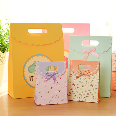 三年二班●小清新礼品袋手提纸袋 中秋节礼物袋可爱购物袋 包装袋