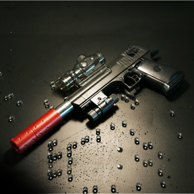 沙漠之鹰电动连发水弹枪合金属水晶弹枪水珠枪儿童软子弹枪玩具枪