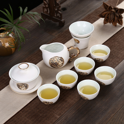 福盛茶具 雪花釉陶瓷茶壶茶碗茶杯整套功夫茶具批发 商务礼品支持