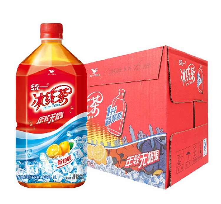 统一冰红茶 畅饮装饮料 1l*8瓶/箱 江浙沪皖包邮