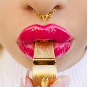 美国代购*陈星如/张家一同款 印度风手工定制鼻环 (夹环 )