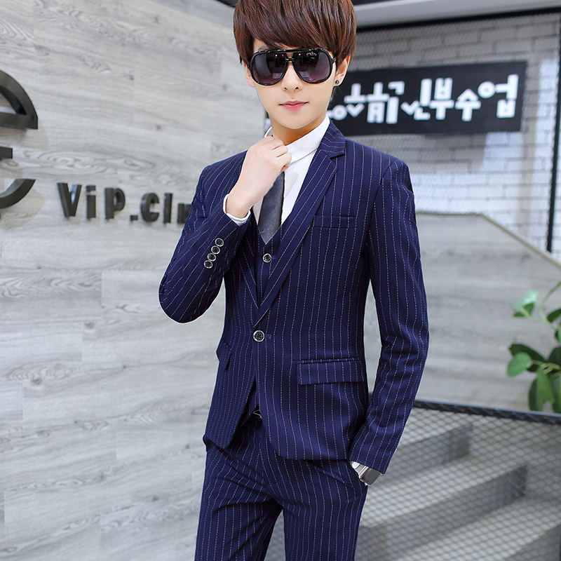 [USD 182.07] Teen men's small suit Korean version of slim fit suits ...