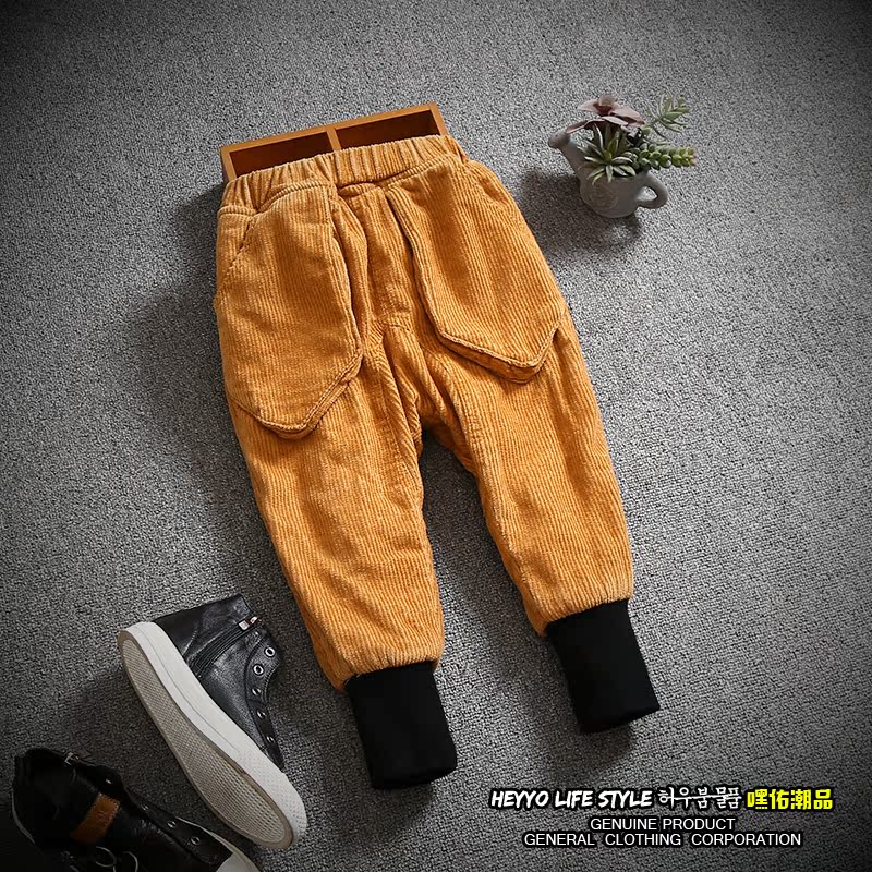 boys velvet pants