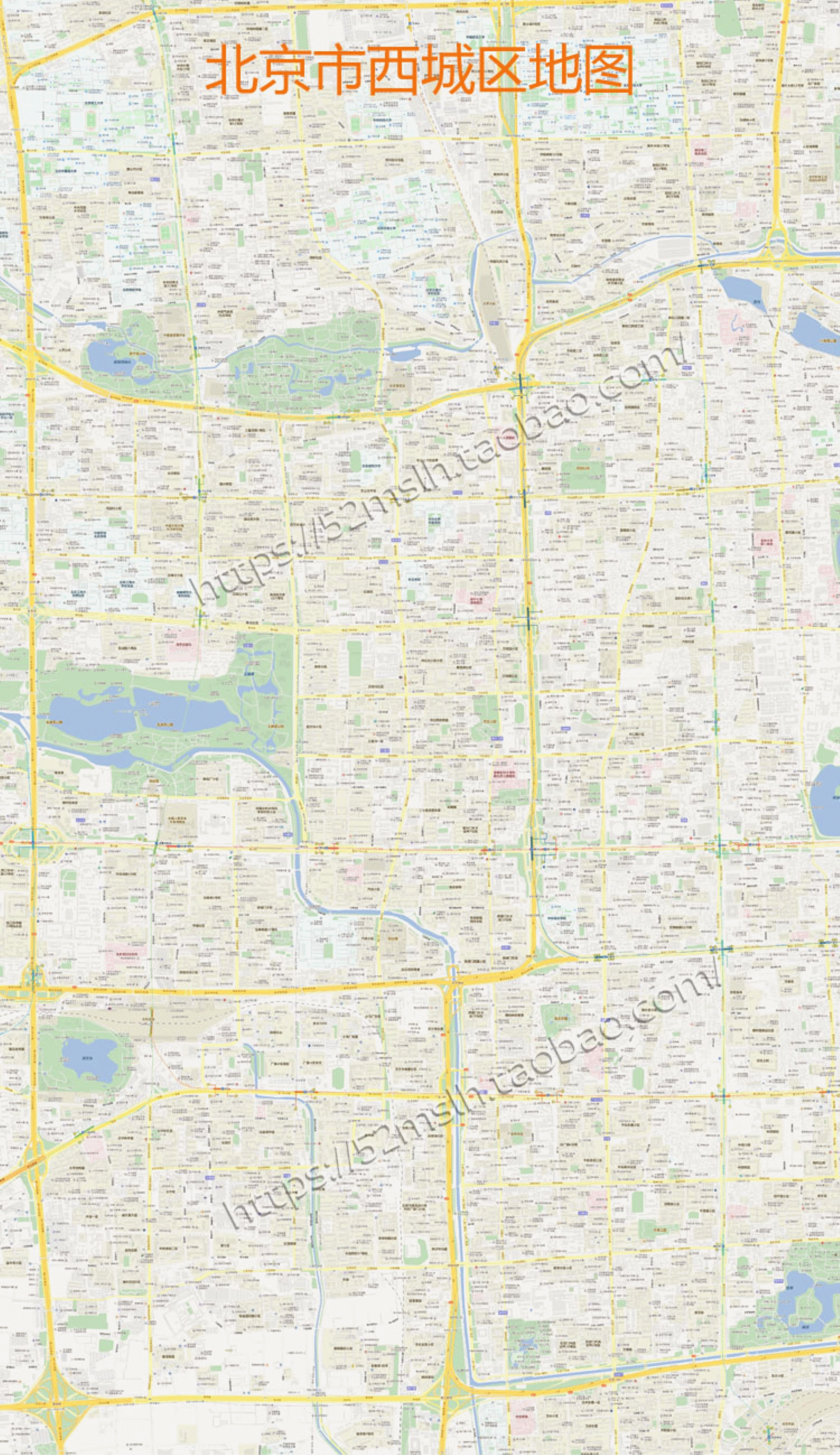 西城区地图范围图片