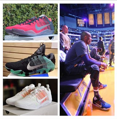 科比11代编织篮球鞋 kobe11战靴全明星4kb彩虹最后一战869459-001