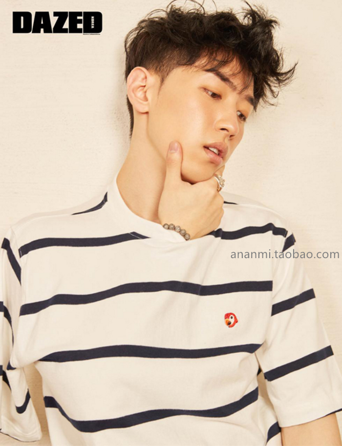 阿南米韩国代购正品 liful李盛华gray同款条纹t恤 官网限时折扣价