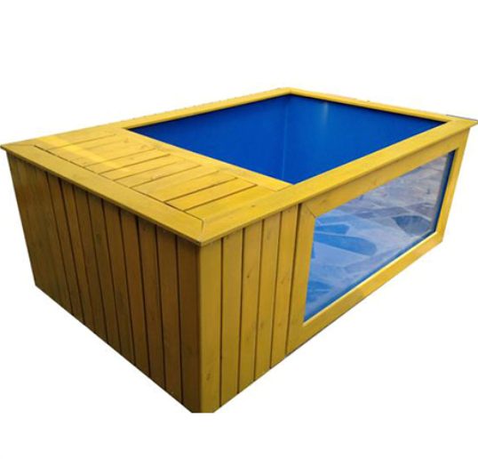 玻璃钢鱼缸 大中型鱼池锦鲤鱼缸地缸虹鱼 diy定制 木装饰