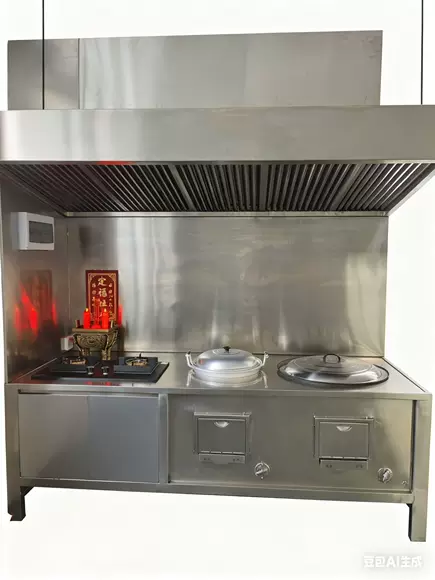 Bếp củi inox 304 dày, dùng trong nhà, không khói, có thể di chuyển