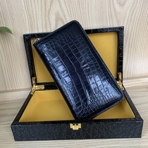  Yuchi long zipper wallet multi-card change mobile phone bag crocodile belly without stitching mens clutch bag