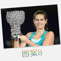 Gelgs Julia Goerges WTA tennis signature poster 5 yuan 1 I love net Club