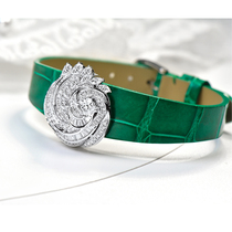 Nova Caibao 18K gold diamond watch pendant brooch three use rose bloom zui beauty meet