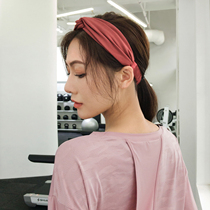 Net red bow yoga sports hair band female fitness running headscarf hair hoop fashion wear sweat elastic belt