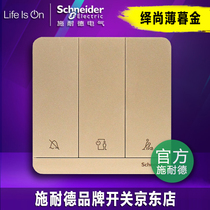 Schneider triple switch with Do Not Disturb please clean up please wait for the door switch