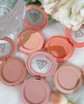 3CE monochrome blush plate NUDE PEACH matte PEACH orange mono pink DELECTABLE