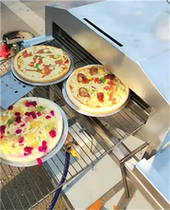 Pizza machine commercial stall mobile net red pizza oven gas venture outdoor freshly baked pizza oven stall