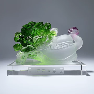 綺麗^_^天然石高品質　白水晶　手彫り　白菜の形に彫刻した物　百財　台座付き　② 71gmuVdhi0L._UF1000,1000_QL80_.jpg
