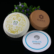 Card paper cup cover disposable tea cup cover coaster milk tea cup cover advertising cup cover hotel 8 5cm-10cm