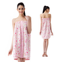 Cotton Field Suction Bathrobe Woman with Breath Breath Skindergart Bathroom Swimming Soft bathrobe Full cotton towel