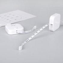  ins style simple white small tape measure Portable small ruler Measuring clothes ruler 1 5m creative mini soft tape measure