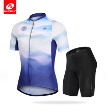 NUCKILY summer riding suit mens short coat bike mountain bike shorts road bike riding short sleeve set