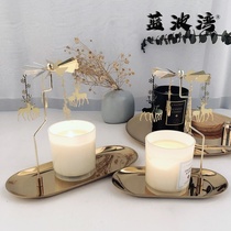 ins European-style marquee rotating candle holder American simple candlelight dinner props