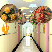 New 24 solar terms linen traditional festival production materials Kindergarten Huanchuang corridor hanging decoration air creativity