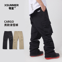 (Summer) NOBADAY ski pants men loose size waterproof breathable warm veneer snow pants