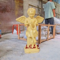 Yongshun stone art FRP sandstone round carving Angel sandstone relief garden community club decoration Sculpture decoration