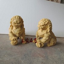 Sandstone sculpture relief sandstone round sculpture entertainment place courtyard living room indoor and outdoor decoration pendulum kylin feng shui ornaments