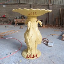 Sandstone water fountain glass fiber reinforced plastic sculpture sandstone courtyard garden community park clubhouse decoration swan fountain