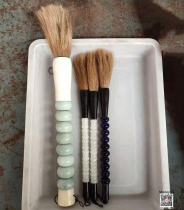 Export Chinese classical study carving brush a box of furnishings model room design soft decoration four treasures