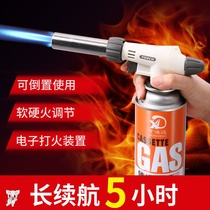 Blow torch household portable burnt artifact burning pig hair card type gas gun burning igniter baking butane cylinder