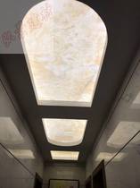 Translucent stone translucent board Acrylic board Ceiling ceiling aisle corridor background wall Sample block Sample shoot single dedicated