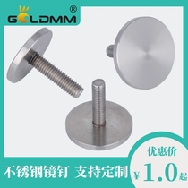 304 stainless steel nail mirror solid advertising nail glass fixing screw acrylic nail decorative nail M6M8M10M12