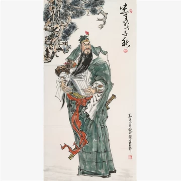 関羽（関二爷）忠義千秋 人物水墨画 中国の著名な画家 関羽（関二爷）忠義千秋 人物水墨画 中国の著名な画家 - メルカリ