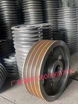 D-type 4-slot 160mm-600mm cast iron pulley various ABCDEF type flat belt disc non-standard can be customized