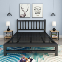 Nordic iron frame bed Iron bed double bed 1 8 meters Modern simple European iron art bed 1 5 meters single iron frame bed frame