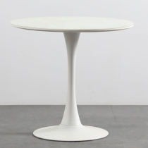 Round table reception White small round table tulip table modern simple milk tea hotel leisure Nordic negotiation table