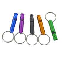 Mini color aluminum alloy whistle survival whistle referee whistle Wilderness survival outdoor supplies in bulk