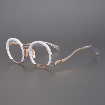 Super personality Japanese round frame handmade irregular shape Eye frames unique art frame with myopia female tide